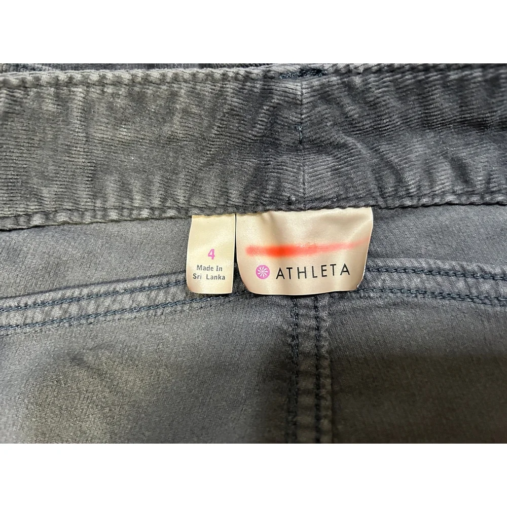 Athleta Gray Corduroy Shorts Size 4